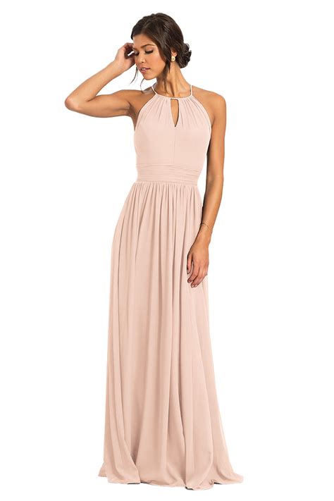 Buy Cheap Daphne Spaghetti Staps Chiffon Floor Length Sleeveless