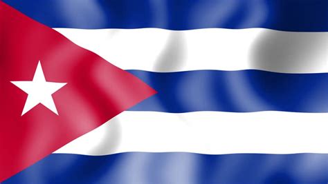 Animated Flag Of Cuba Seamless Loop Stock Footage Video 3099595