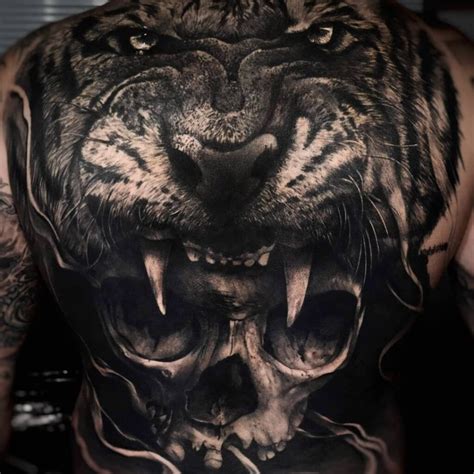 Discover More Than 75 Tiger Skull Tattoo Best In Coedo Vn