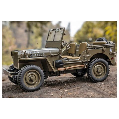 ROCHOBBY 1 12 1941 Willys MB Scaler Remote Control Army Crawler Vehicle