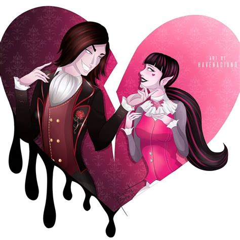 Valentine And Draculaura Fanart Monster High Dibujo De Figura