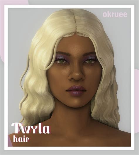 Twyla Hair Okruee On Patreon Sims Hair Sims Sims 4