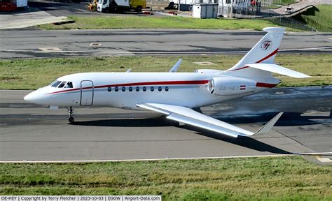 Aircraft Oe Hey Dassault Falcon Ex C N Photo By Terry