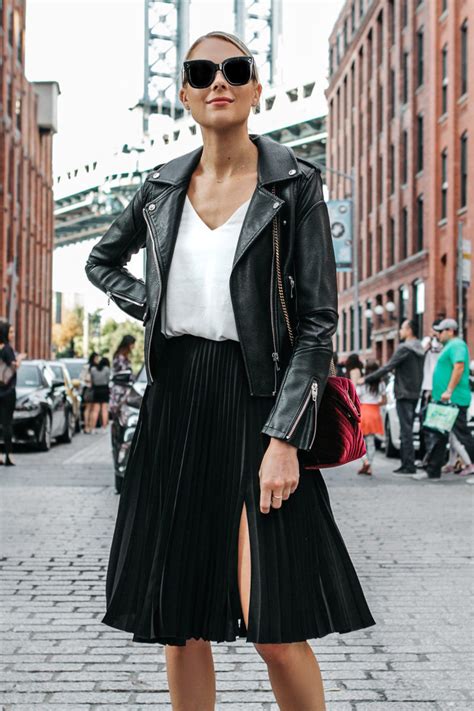 An Edgy Way To Wear A Pleated Skirt Fashion Jackson