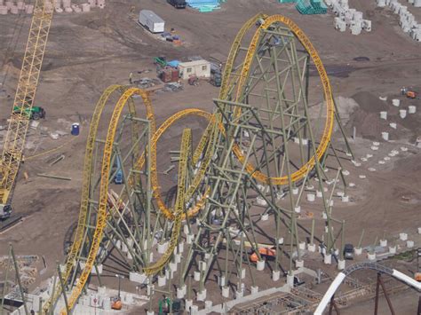 Track Installed For Dual Racing Coaster Classic Monsters Coaster And