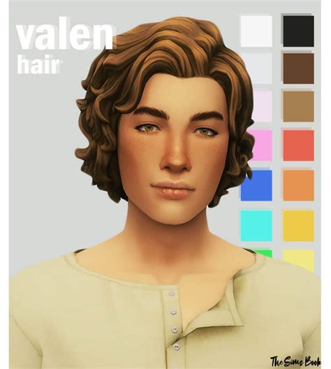 Sims 4 Curly Hair Sims 4 Hair Male Curly Hair Men Sims 4 Mm Cc Sims Four Medium Hair Styles