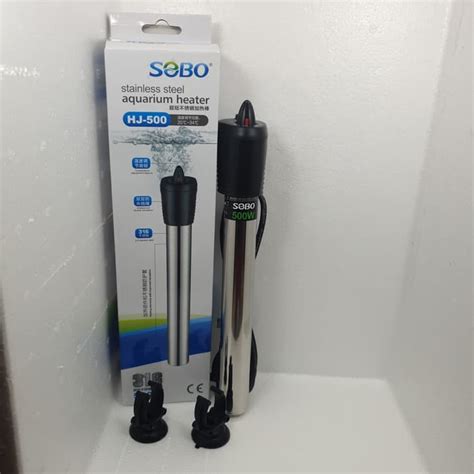 Jual Heater 500w Penghangat Aquarium Kolam Ikan Sobo 500w Stenlis Bagus