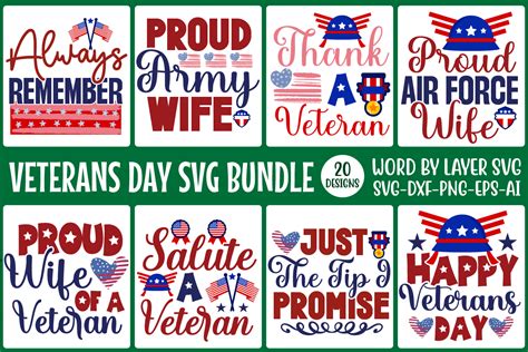 Veterans Day SVG Bundle Bundle Creative Fabrica