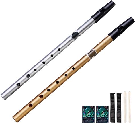 6pcs Tin Whistle Set Aluminum Alloy Six Holed Tin Whistle With Music