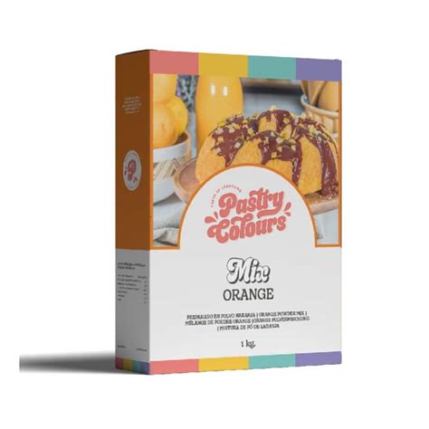 Orange Sponge Cake Mix 1 Kg Pastry Colours