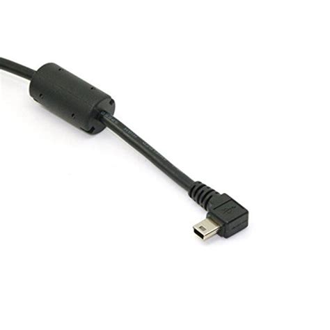 Mini USB B Type 5pin Male Right Angled 90 Degree To USB 2 0 Male Data