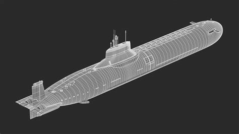 Typhoon Class Submarine 3d Model