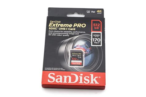 Sandisk 512 Gb Sdxc Card Extreme Pro Uhs I 170 Mb S Accessory Kamerastore