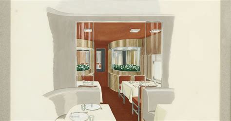 20th Century Limited Interior: End Section-Diner