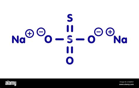 Structure Chimique Du Sulfate De Sodium Banque De Photographies Et D