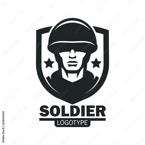 Military soldier logo mascot template. Soldier special force vector ...