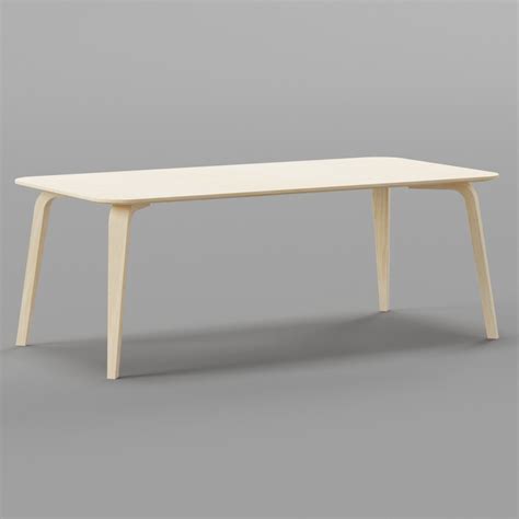 Gubi Rectangular Table Free Tables Models Blenderkit