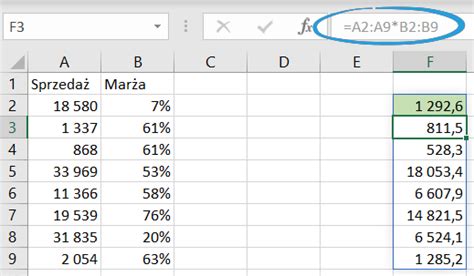 Co się zmieniło w działaniu formuł tablicowych w Excelu 365 Formuły