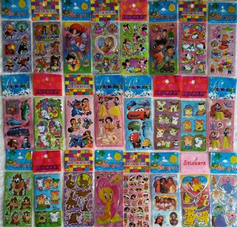 Kit Adesivo Infantil Sticker V Rios Personagens Atacado