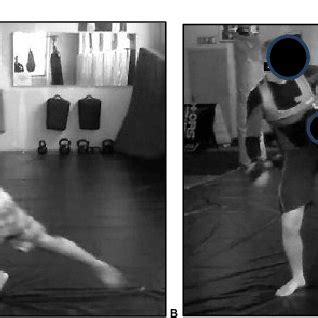 (A) Double leg takedown (B) Single leg takedown. | Download Scientific ...