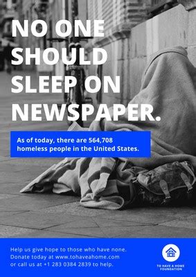 Free Custom Printable Homelessness Poster Templates Canva