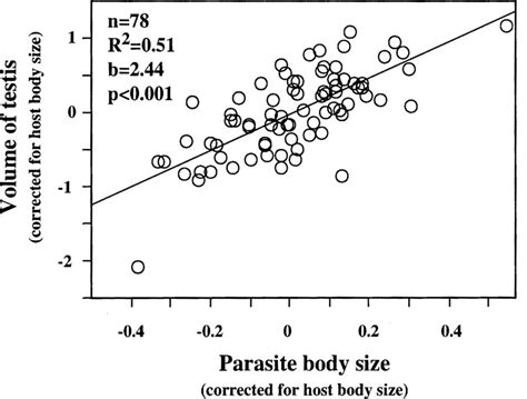 Relationship Between Male Body Size And Testis Volume For Download Scientific Diagram