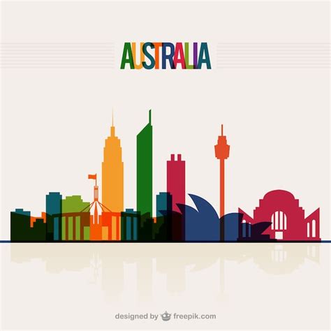 Free Vector | Australia skyline