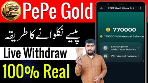 Pepe Gold Miner Withdraw Pepe Gold Miner Trust Wallet Payout Ppg