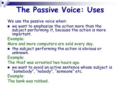 The Passive Voice