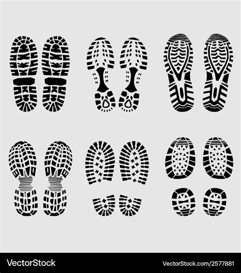 Shoe print Royalty Free Vector Image - VectorStock