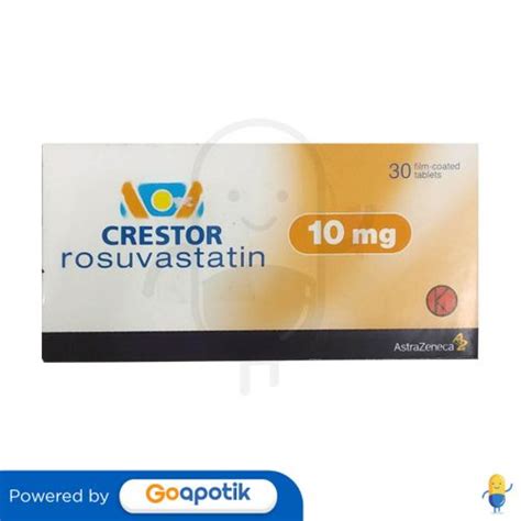 CRESTOR 10 MG BOX 30 TABLET Kegunaan Efek Samping Dosis Dan Aturan