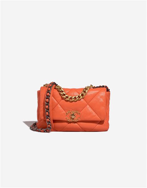 Chanel 19 Flap Bag Lamb Orange SaclÀb