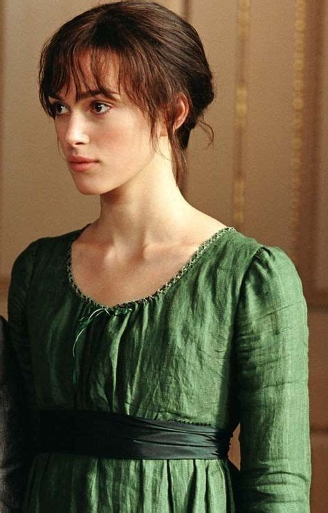 Lizzie Bennet In Her Green Dress Pride And Prejudice Keira