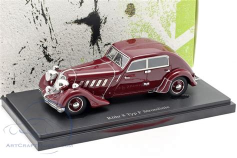 Röhr 8 Type F Streamline Year 1932 Dark Red 04023