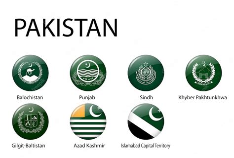 Premium Vector | All Flags of regions of Pakistan