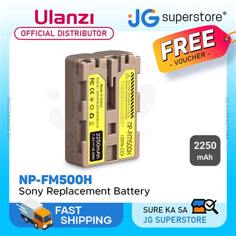 Ulanzi Np Fm H Mah Lithium Ion Replacement Rechargeable Battery