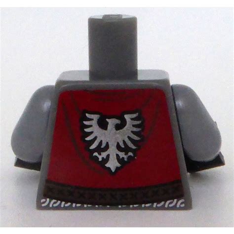 Lego Minifig Torso With Brown Belt And Slver Chainmail 973 Brick