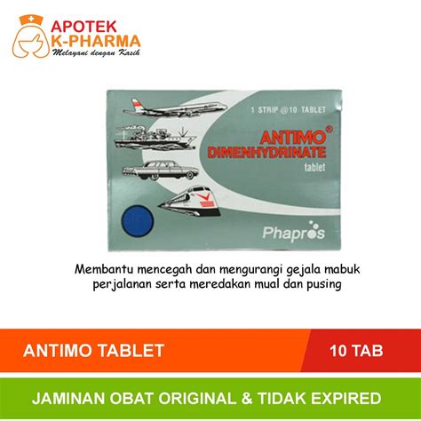 Jual Antimo Strip Isi Tablet Original Pharpros Shopee Indonesia