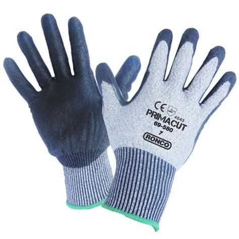 Primacut Pu Palm Coated Hppe Glove Cut Level Ce Ansi