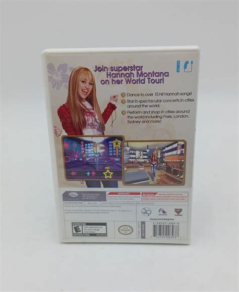 DISNEY Hannah Montana Spotlight World Tour Nintendo Wii GAME COMPLETE