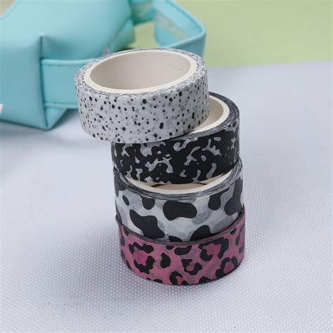 Masking Tape Ruban Adh Sif Avec Motif De Vache L Opard Mm Pi Ce