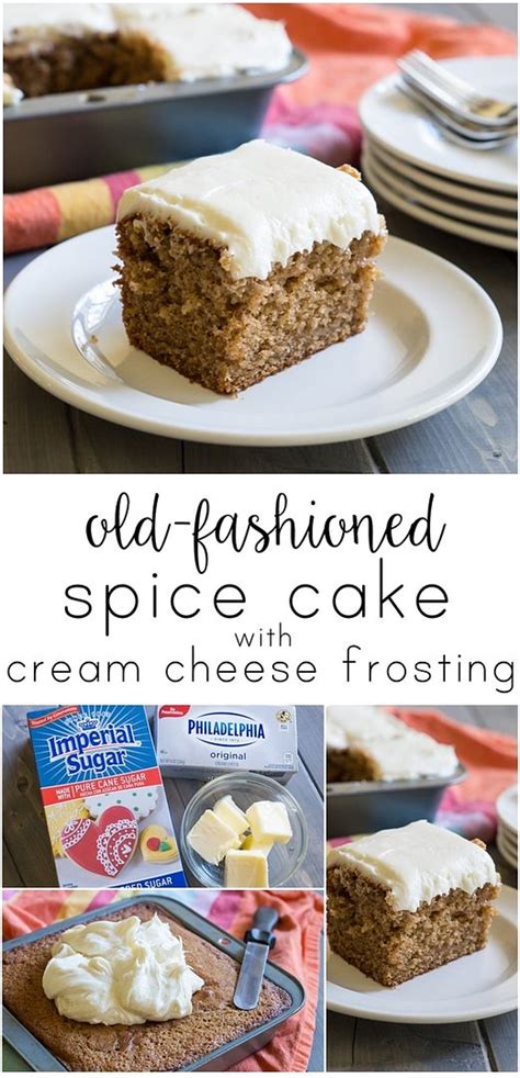 Old Fashioned Spice Cake With Cream Cheese Frosting Bake At