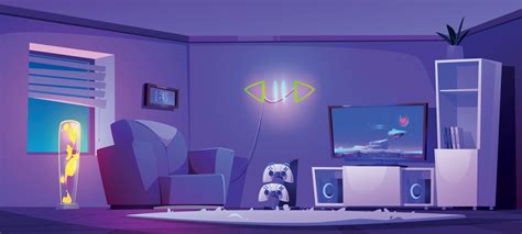 Game room interior, cartoon vector illustration 16263794 Vector Art at ...