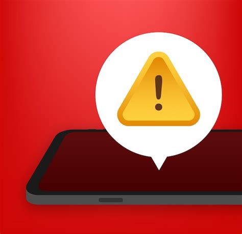 Premium Vector Alert Message Mobile Notification Danger Error Alerts