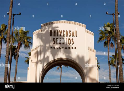 entrance gate to Universal Studios Hollywood, Universal City, Los ...