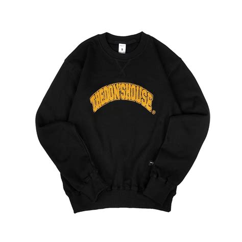 Jual The Dons House Vintage Sweater Crewneck Motif Bordir Hitam