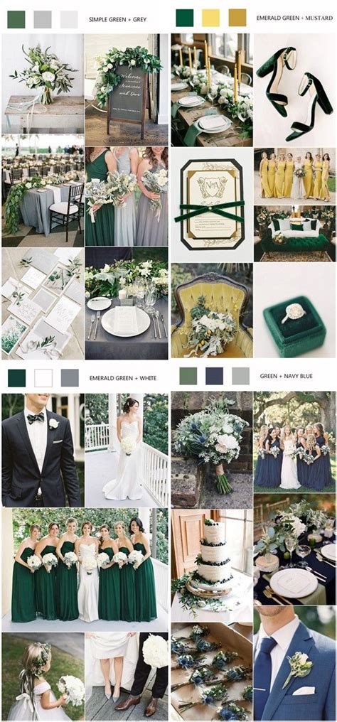 Top Green Wedding Color Palettes Youll Love For Green