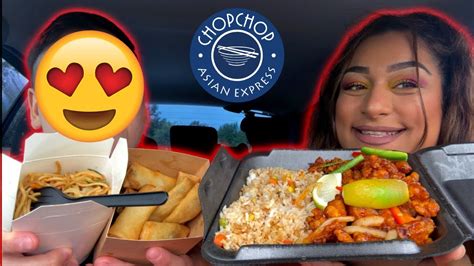 FIANCÉ JOINS CAR MUKBANG CHOP CHOP ASIAN EXPRESS PAK CHOI CHOW