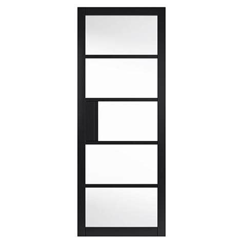 Metro Black Clear Glass Industrial Style Internal Door Jb Kind