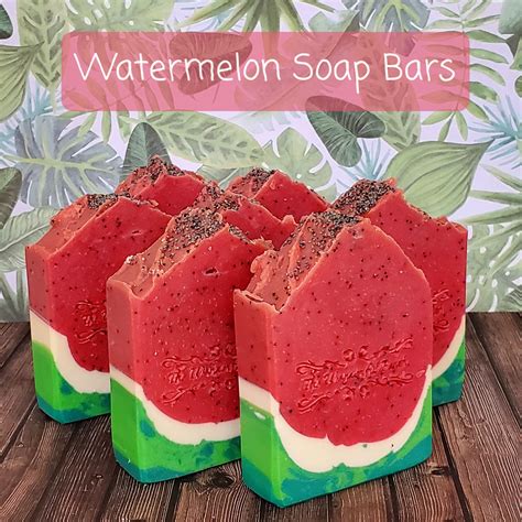 Watermelon Cold Processed Handmade Vegan Soap Bar